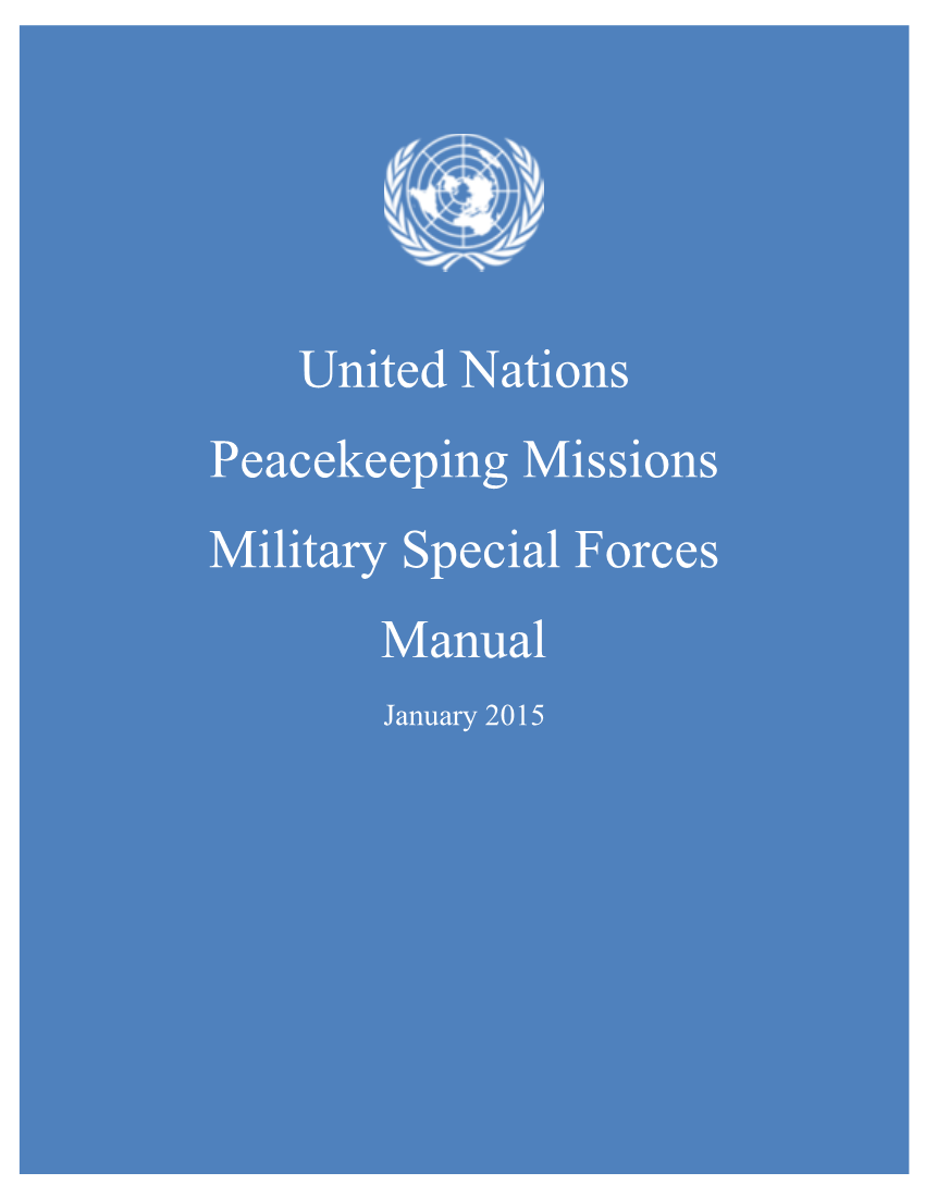  United Nations Special Forces Manual
