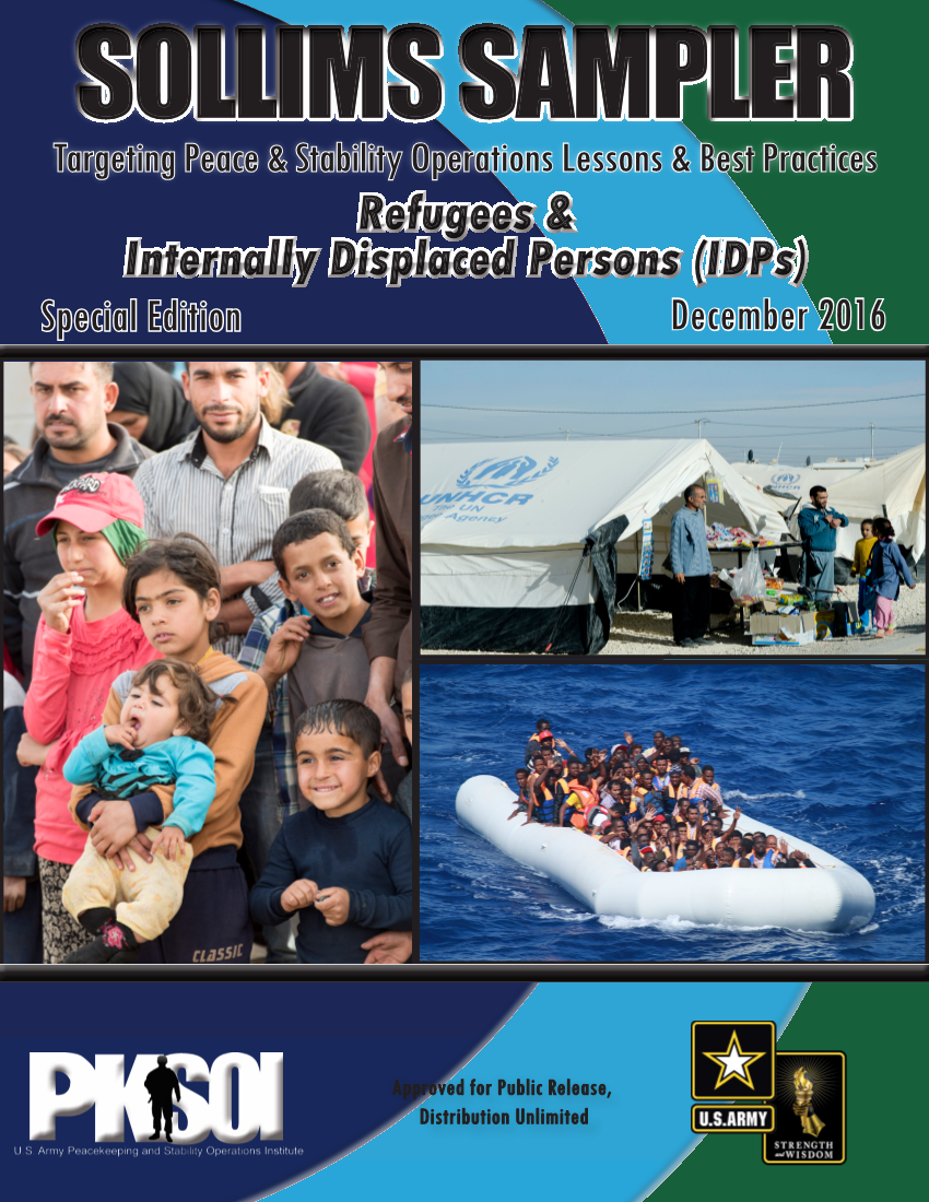 SOLLIMS Sampler Special Edition: Refugees and Internally Displace Persons (IDP's)