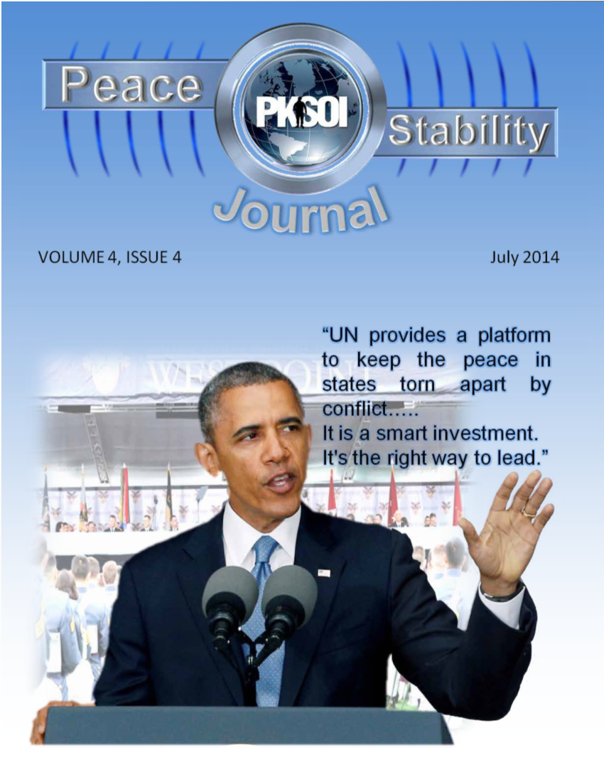  Peace & Stability Journal, Volume 4, Issue 4