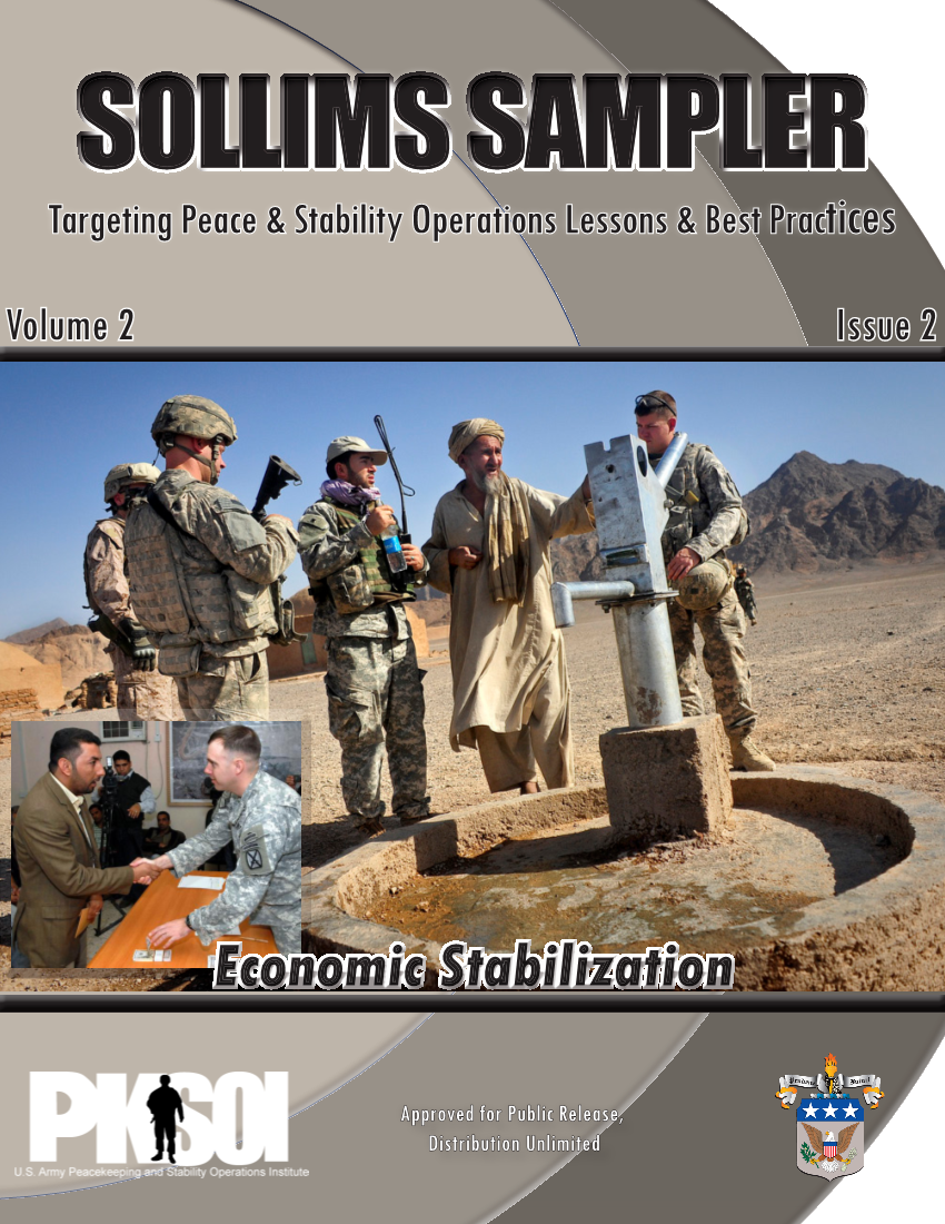  SOLLIMS Sampler - Vol 2, Issue 2 - Economic Stabilization