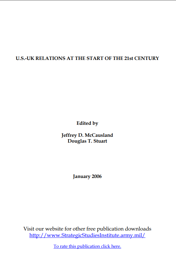  U.S.-UK Relations at the Start of the 21st Century