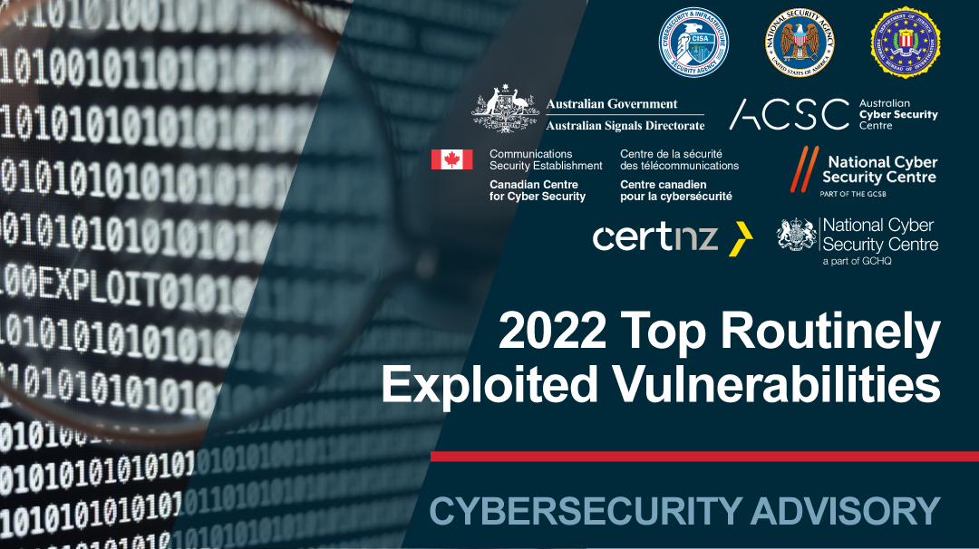  CSA: 2022 Top Routinely Exploited Vulnerabilities