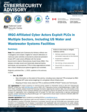 CSA: IRGC-Affiliated Cyber Actors Exploit PLCs in Multiple Sectors, Including U.S. Water and Wastewater Systems Facilities (December 2024 update)