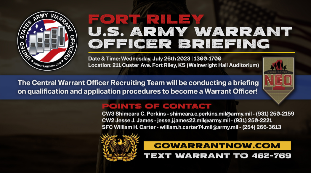  U.S. Army Warrant Officer Briefing