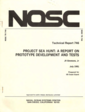 Naval Ocean Systems Center Technical Report 746 (July, 1981) entitled "Project Sea Hunt: A Report on Prototype Development and Tests" JV Simmons, Jr. Prepared for USCG.