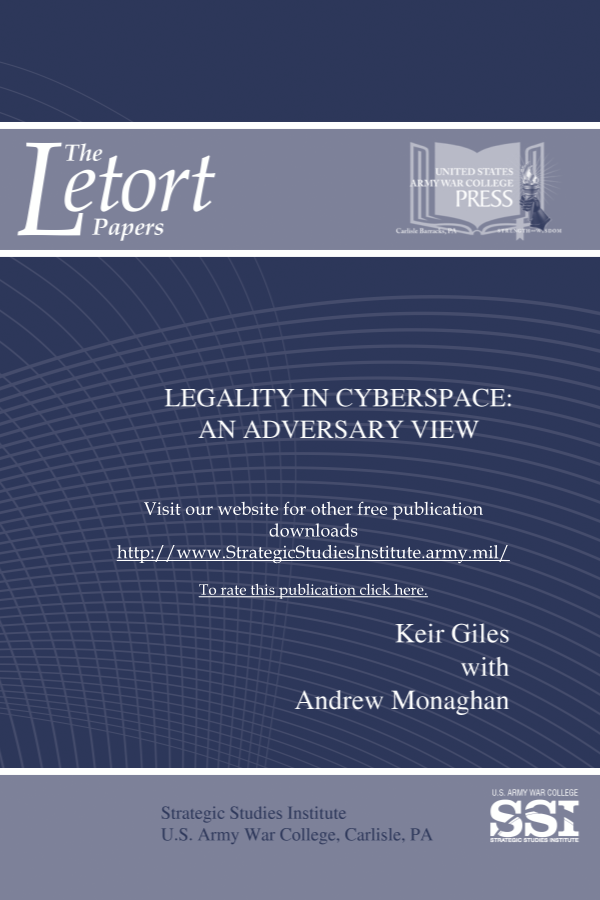  Legality in Cyberspace: An Adversary View