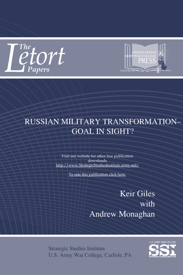  Russian Military Transformation - Goal In Sight?