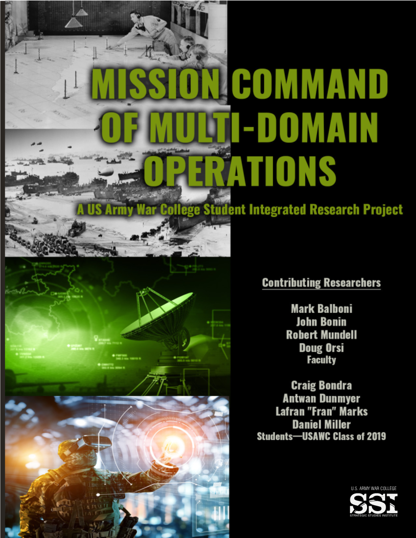  Mission Command of Multi-Domain Operations