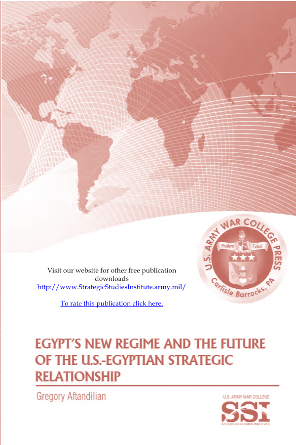  Egypt's New Regime and the Future of the U.S.-Egyptian Strategic Relationship