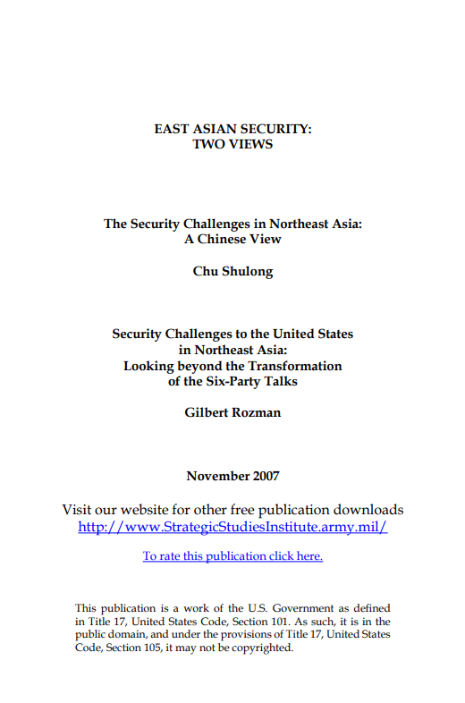  East Asian Security: Two Views