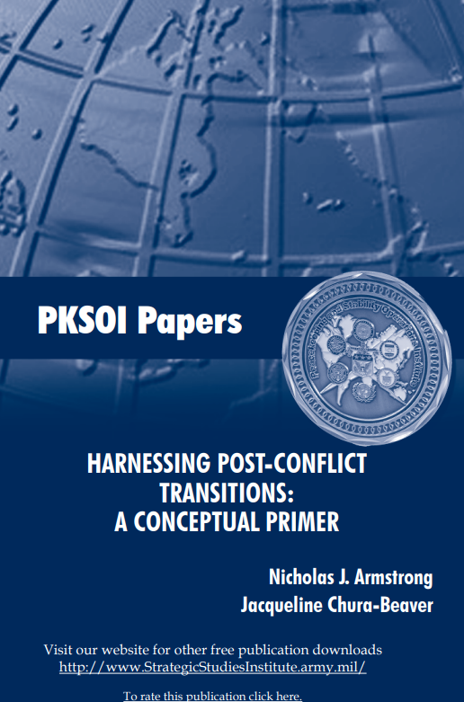  Harnessing Post-Conflict "Transitions": A Conceptual Primer