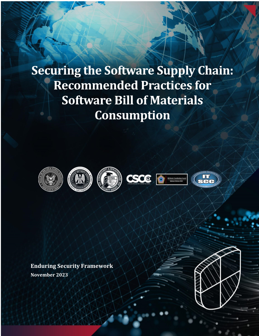 ESF: Securing the Software Supply Chain: Recommended Practices for Software Bill of Materials Consumption