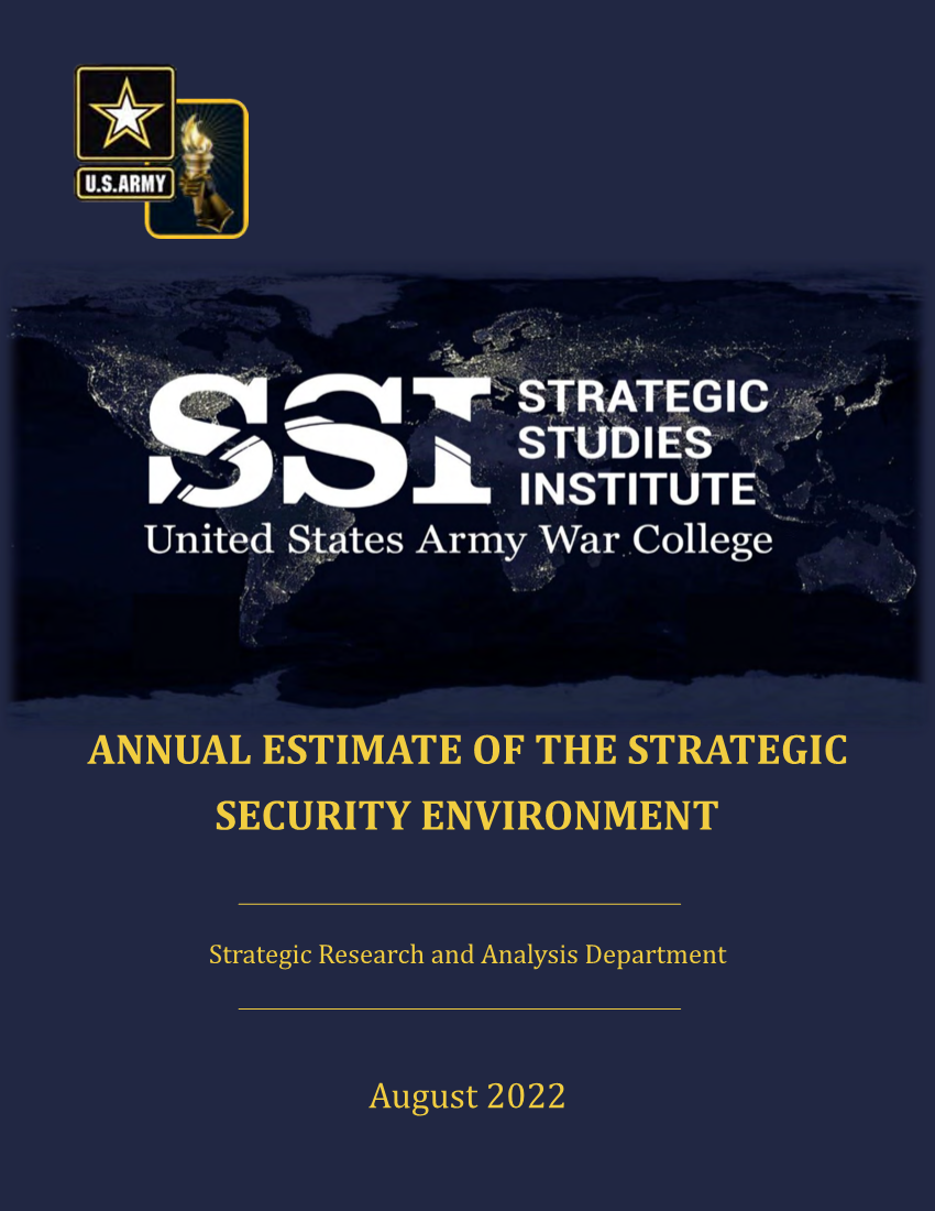  2022 Annual Estimate of the Strategic Security Environment