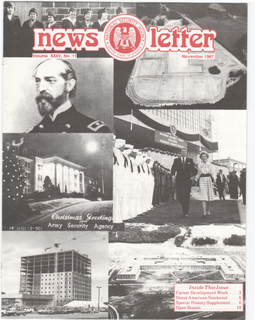  NSA NEWSLETTER 1987 NOVEMBER