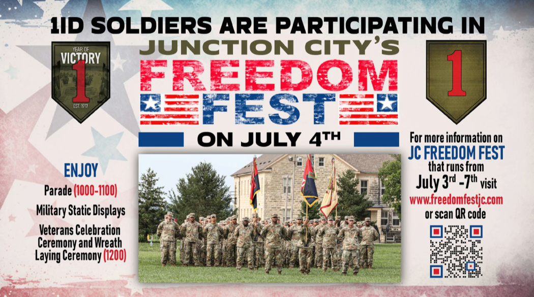  1ID Soldiers are Participating in JC's Freedom Fest