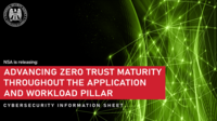 CSI: Advancing Zero Trust Maturity Throughout the Application and Workload Pillar
U/OO/160978 | PP-24-1951 | May 2024 Ver. 1.0