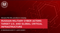 CSA: Russian Military Cyber Actors Target U.S. and Global Critical Infrastructure