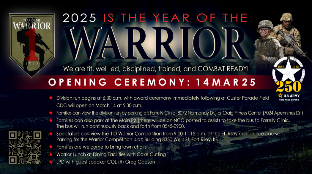  Year of the Warrior Kickoff Events