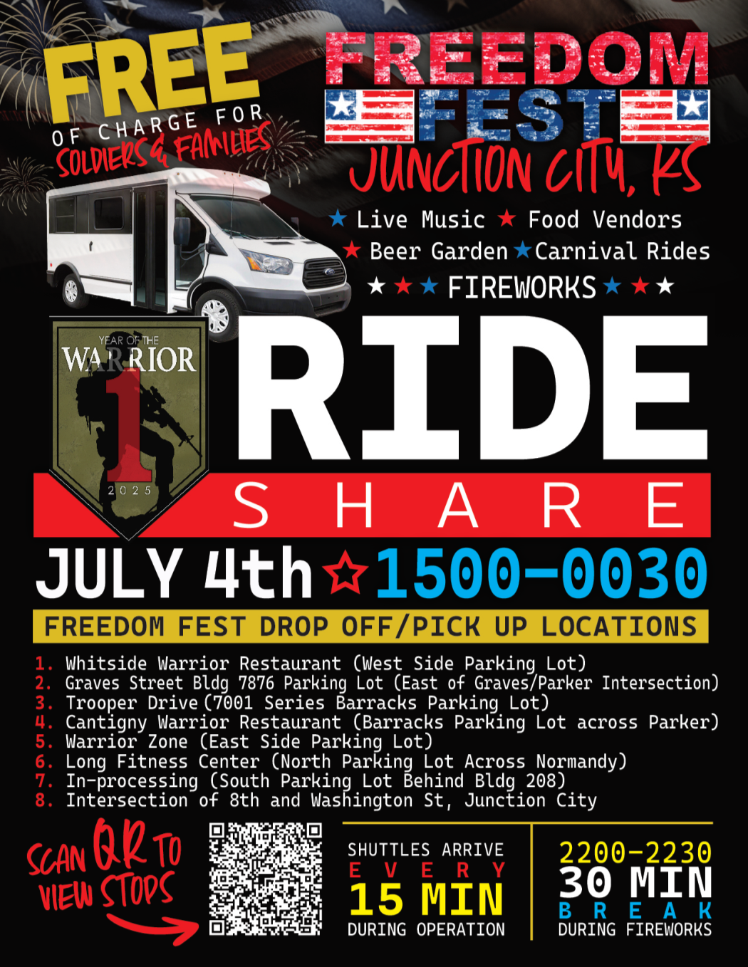  Freedom Fest Ride Share Poster