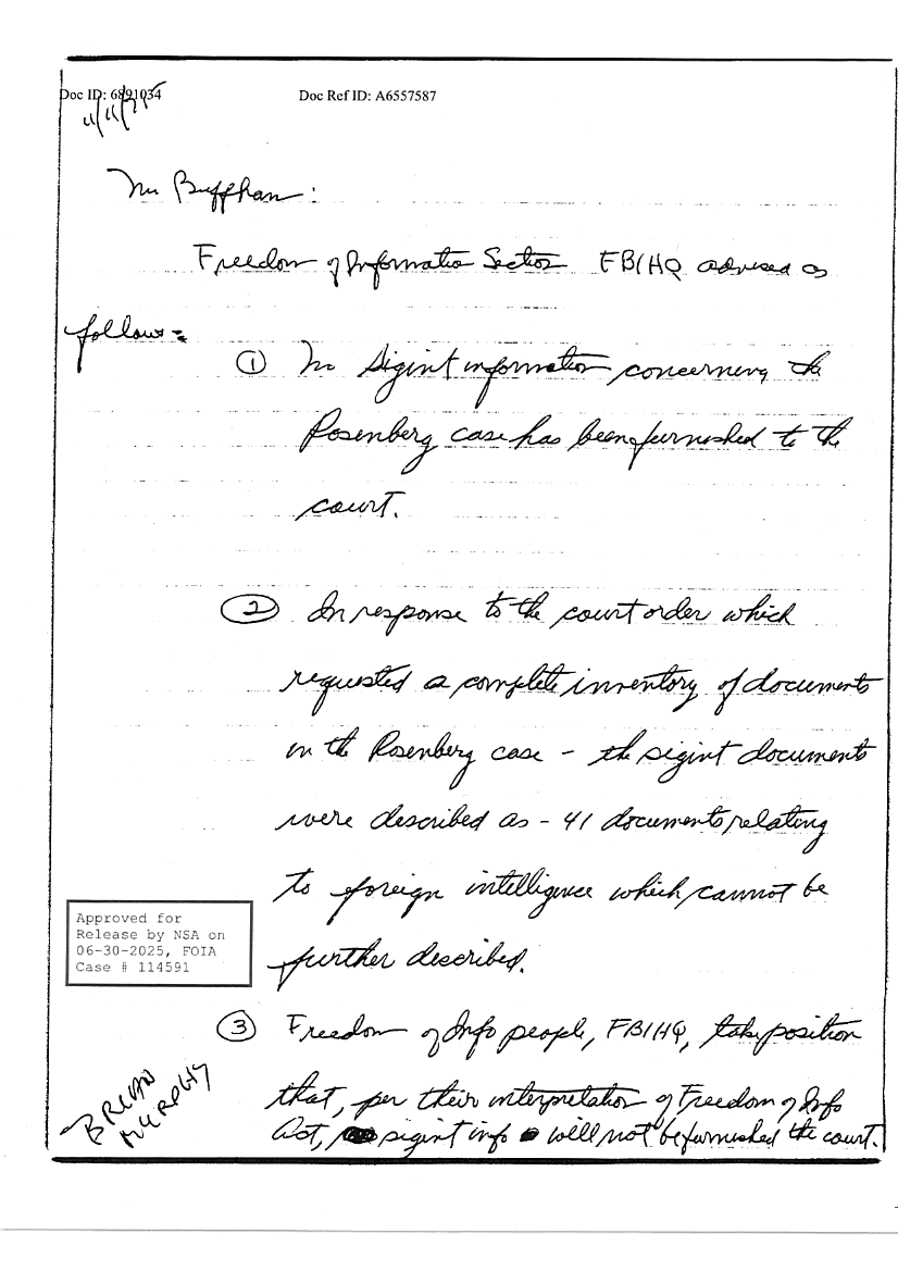  SUMMARIES OF MATERIALS AND EVENTS RELATIVE TO ROSENBERG CASE.PDF