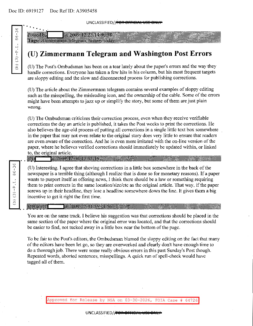  NSA  HISTORY ROCKS  ZIMMERMANN TELEGRAM AND WASHINGTON POST ERRORS.PDF