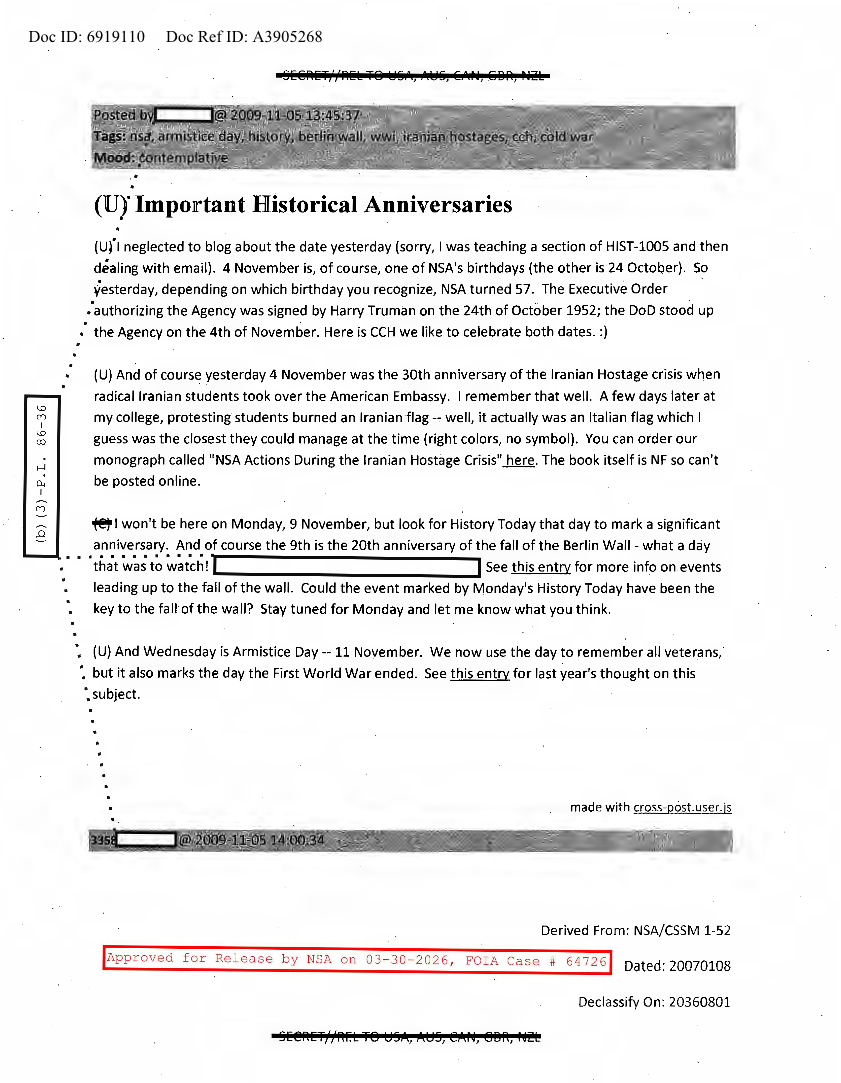  NSA  HISTORY ROCKS  IMPORTANT HISTORICAL ANNIVERSARIES.PDF