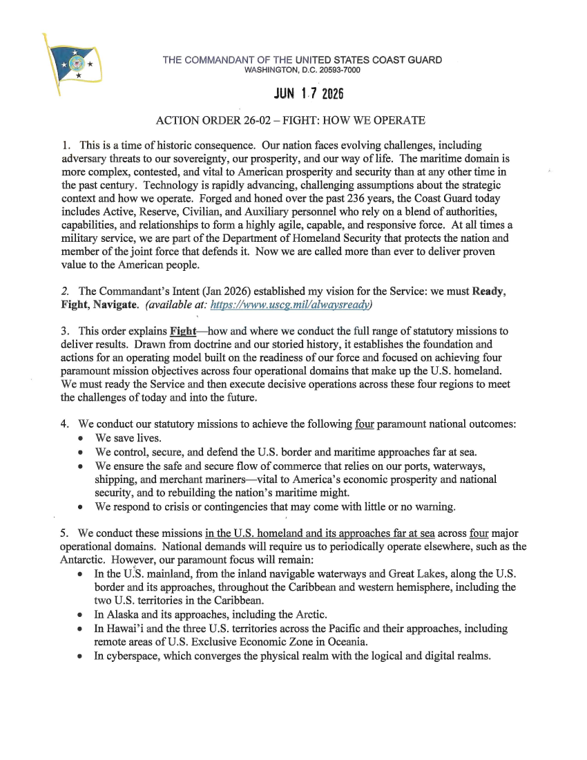  ACTION ORDER 26-02 FIGHT: HOW WE OPERATE