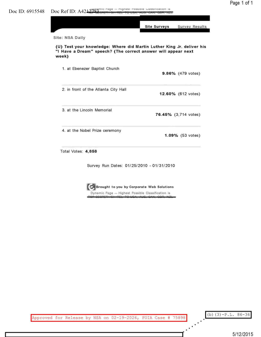  NSA DAILY 01-25-2010 TO 01-31-2010.PDF